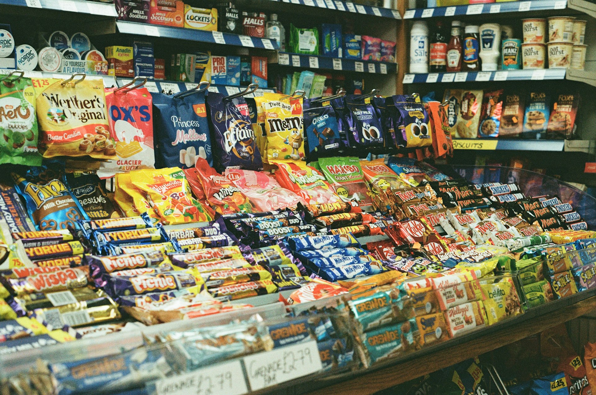 A store filled with lots of different types of snacks